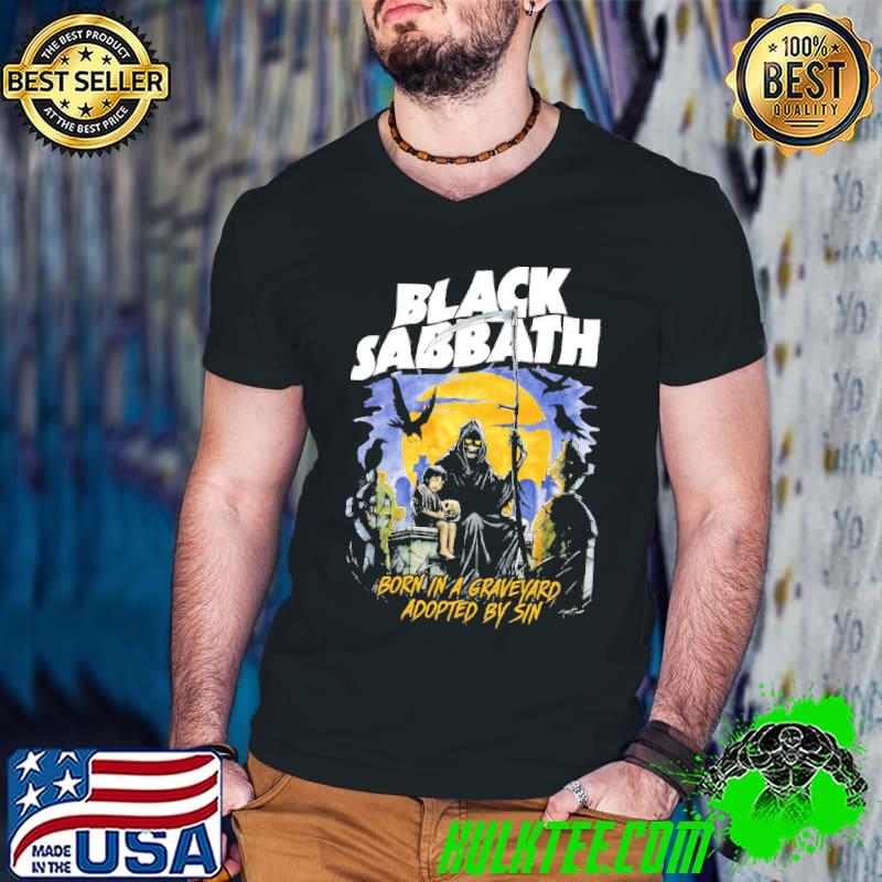 Born in a graveyard black sabbath classic shirt