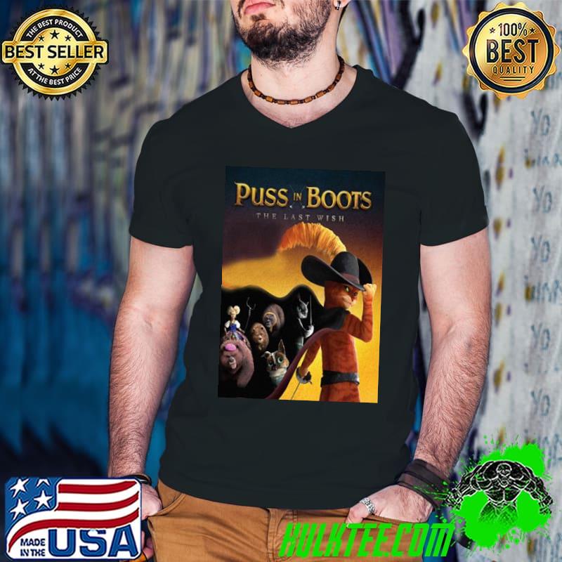 Cartoon movie cute puss in boots vintage art trending shirt Cartoon movie cute puss in boots vintage art trending shirt