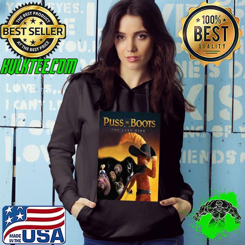 Cartoon movie cute puss in boots vintage art trending s Hoodie Cartoon movie cute puss in boots vintage art trending s Hoodie
