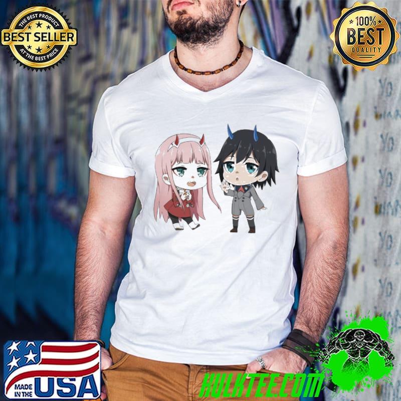 ChibI zero two and hiro darling in the franxx classic shirt