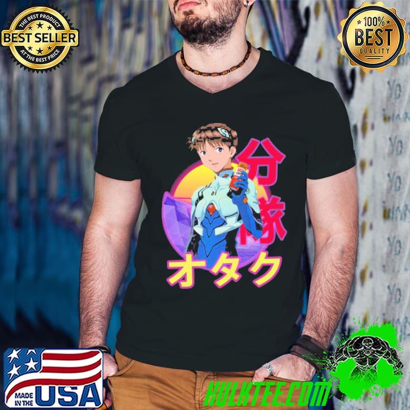 Coffee shinjI ikarI neon genesis evangelion shinseikI evangerion retro sunset anime design classic shirt