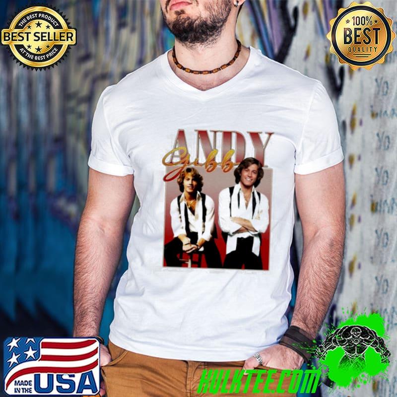Collage design andy gibb shirt