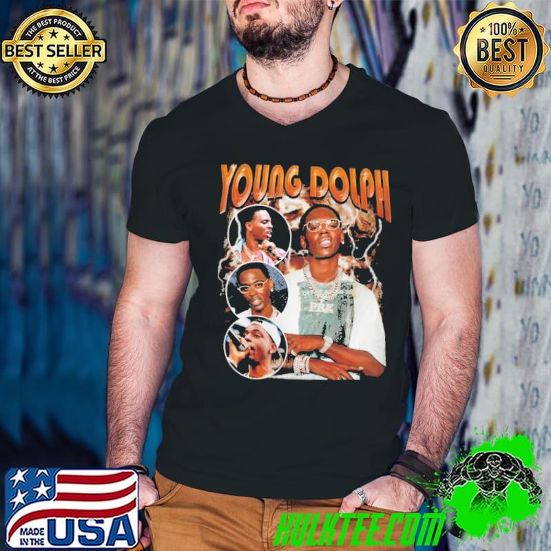 College design young dolph tapestry 90s shirt