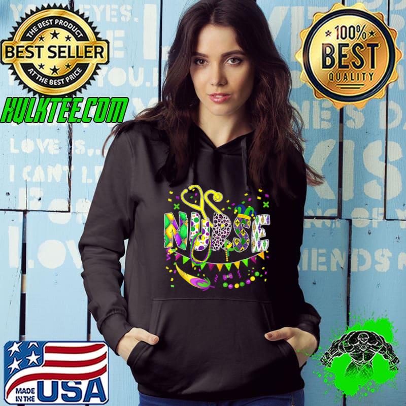 Cute Leopard Nurse Mardi Gras Festival Party Nursing Costume Leopard T-Shirt Hoodie Cute Leopard Nurse Mardi Gras Festival Party Nursing Costume Leopard T-Shirt Hoodie