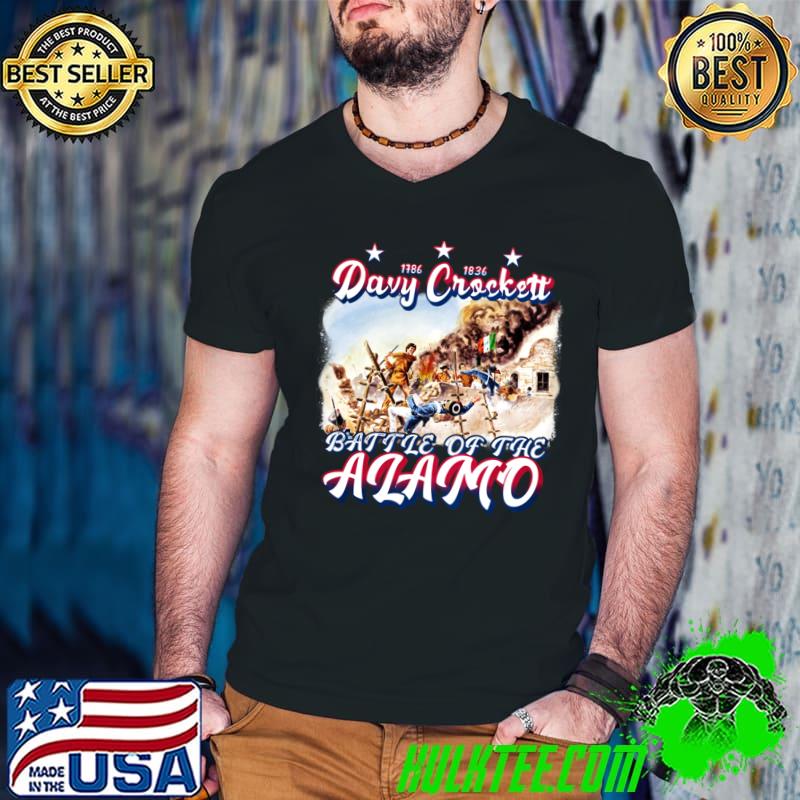 Davy Crockett King Of The Wild Frontier Battle Of The Alamo Stars T-Shirt