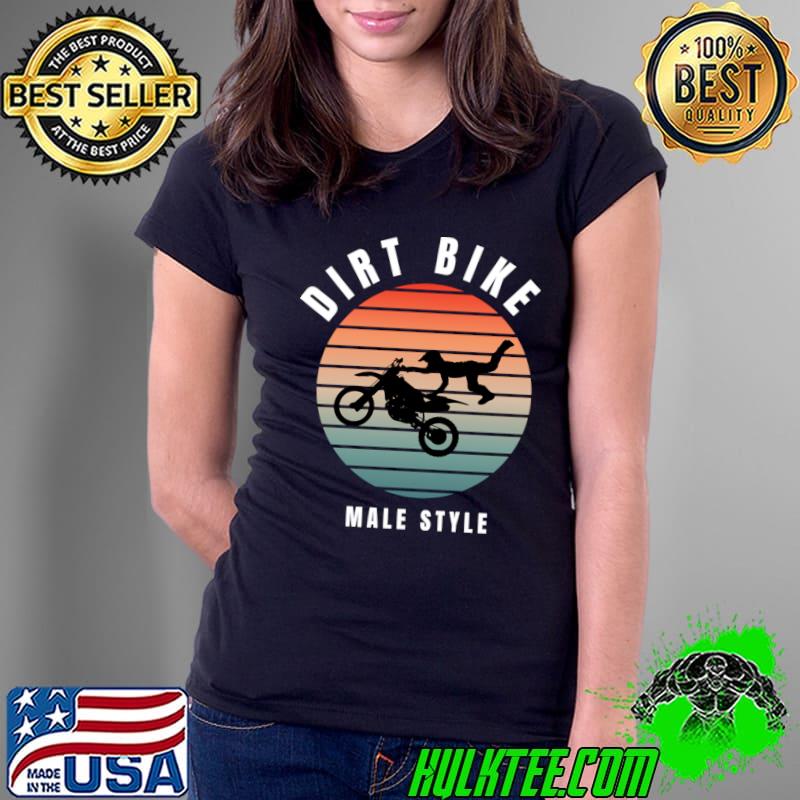 Dirt Bike Male Style Mbx Motorcross Vintage T-Shirt Ladies Tee Dirt Bike Male Style Mbx Motorcross Vintage T-Shirt Ladies Tee