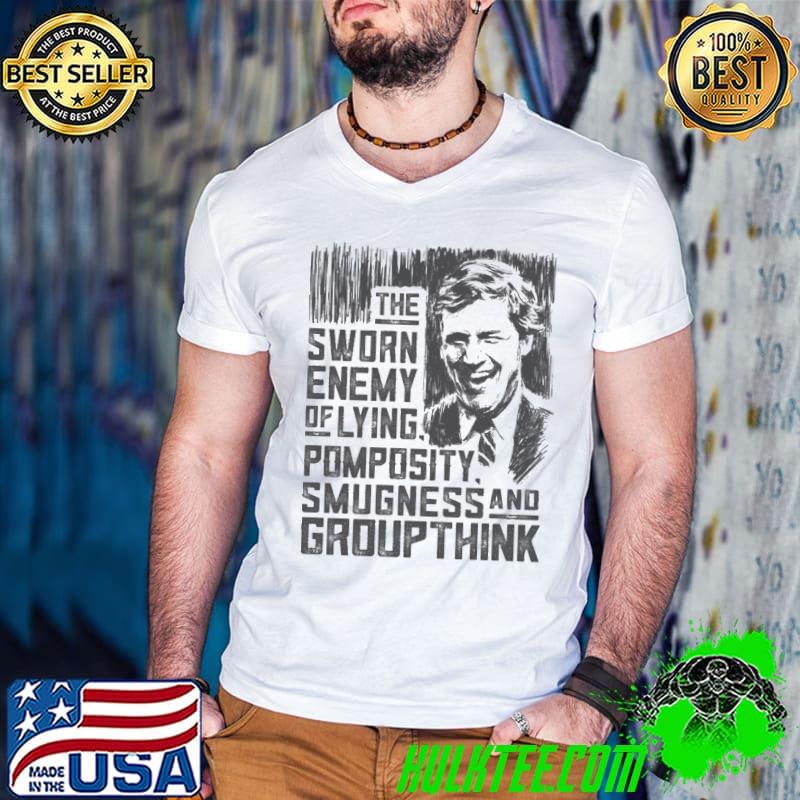 Drawing of tucker the sworn enemy tucker carlson classic shirt