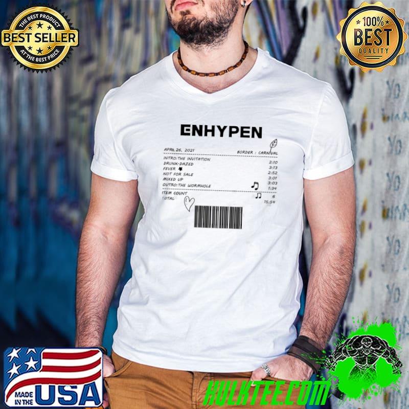Enhypen border carnival album receipt classic shirt