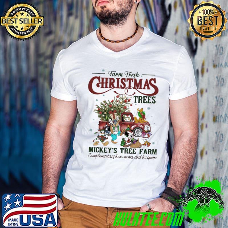 Farm fresh christmas trees mickey's tree farm disney classic shirt