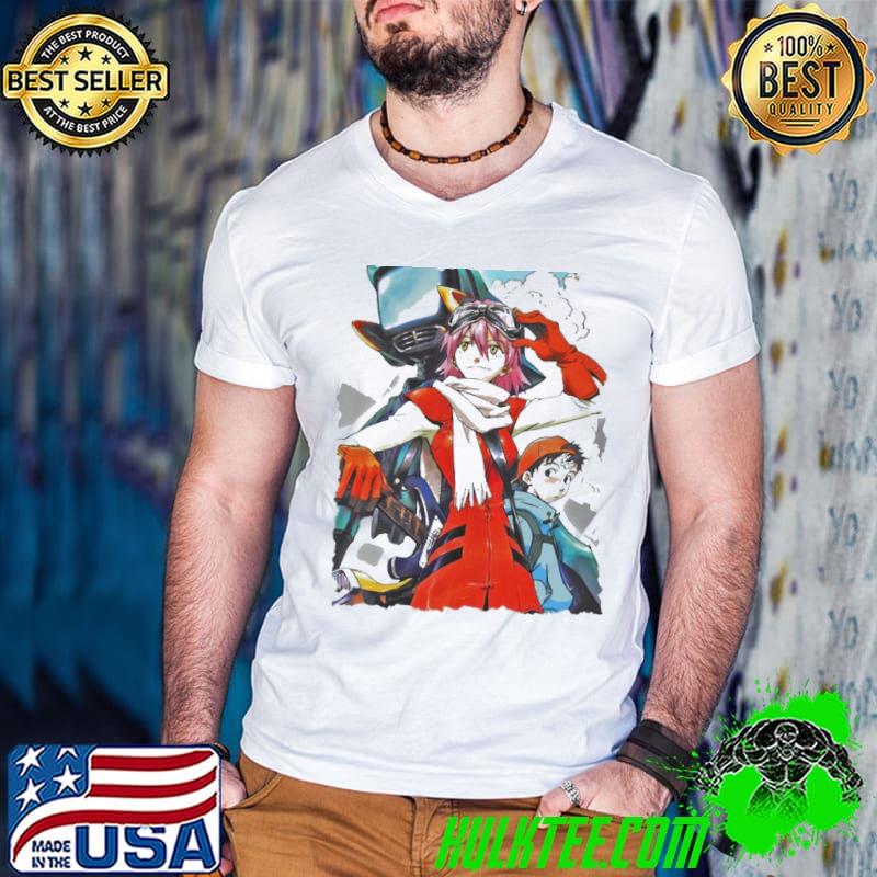 Flcl fooly cooly anime design classic shirt