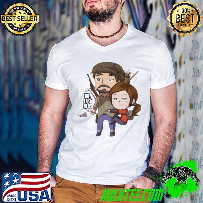 Funny chibI the last of us ellie and joel family shirt