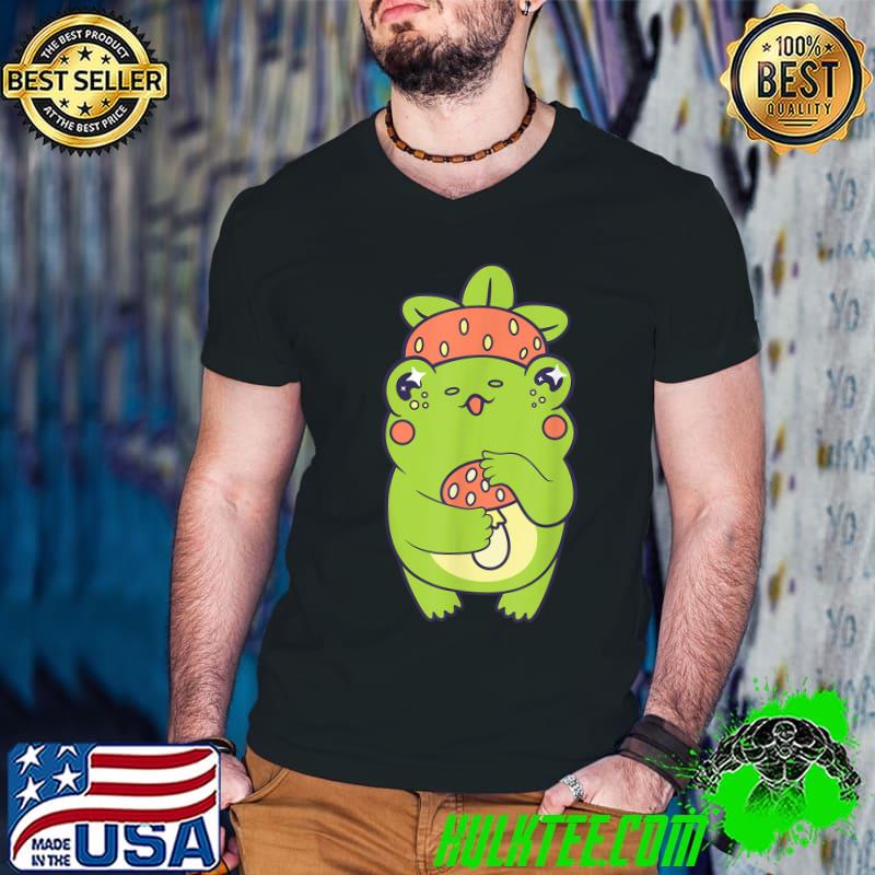 Kawaii Mycology Mushrooms Frog And Mushroom Collectors T-Shirt Kawaii Mycology Mushrooms Frog And Mushroom Collectors T-Shirt