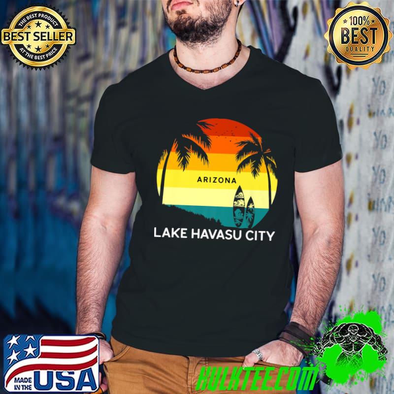 Lake Havasu City Beach Vintage Surf Palm 70s Venice T-Shirt