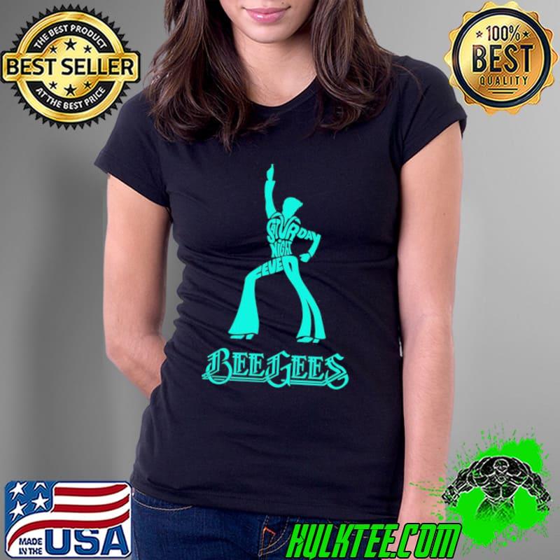 Lickety split bee gees saturday night fever typography shirt