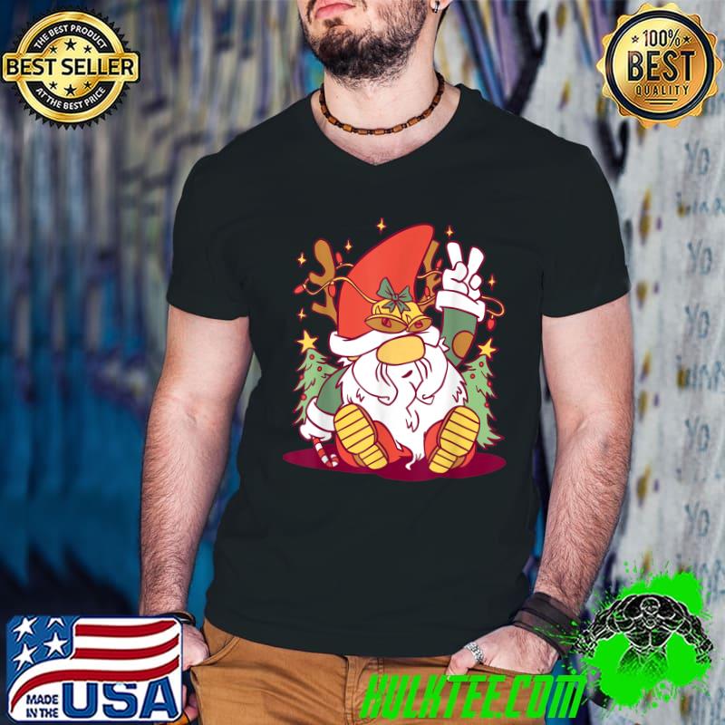 Merry Christmas Gnome Family Christmas Retro T-Shirt