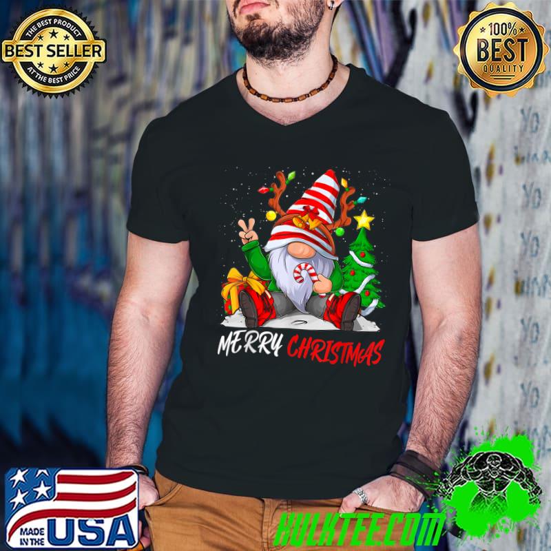 Merry Christmas Gnome Family Christmas Tree T-Shirt