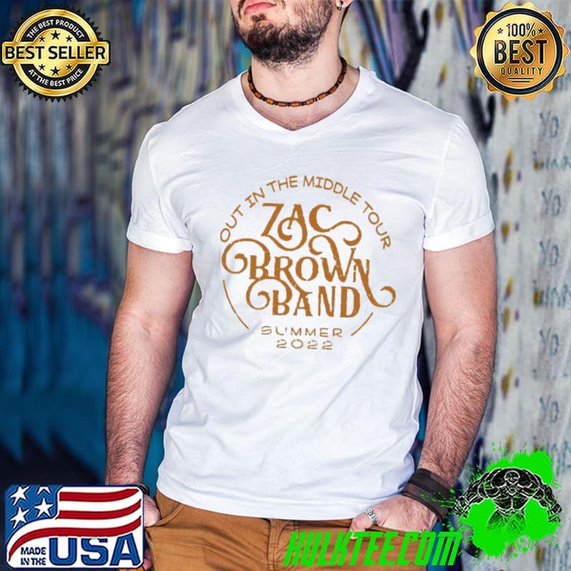 Out in the middle tour zac brown band classic shirt