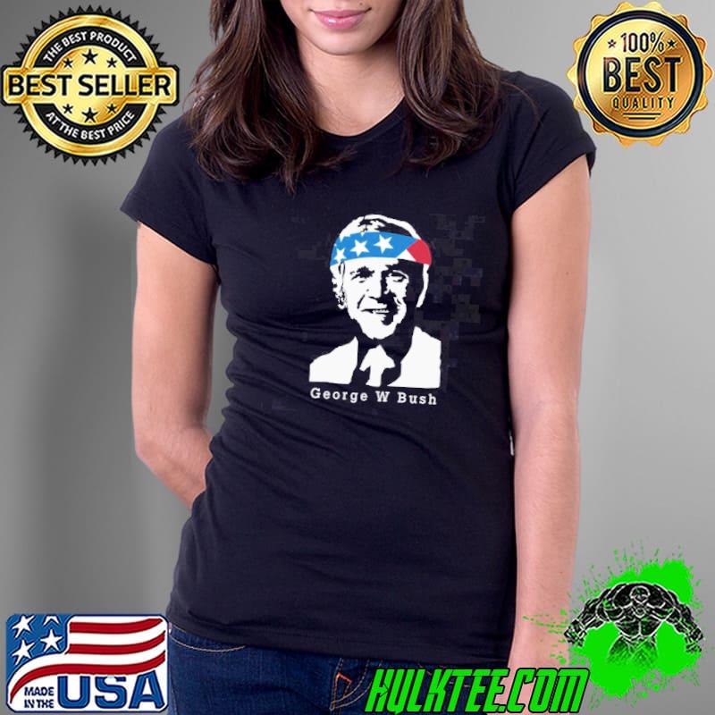 President george w bush American patriot vintage s Ladies Tee President george w bush American patriot vintage s Ladies Tee