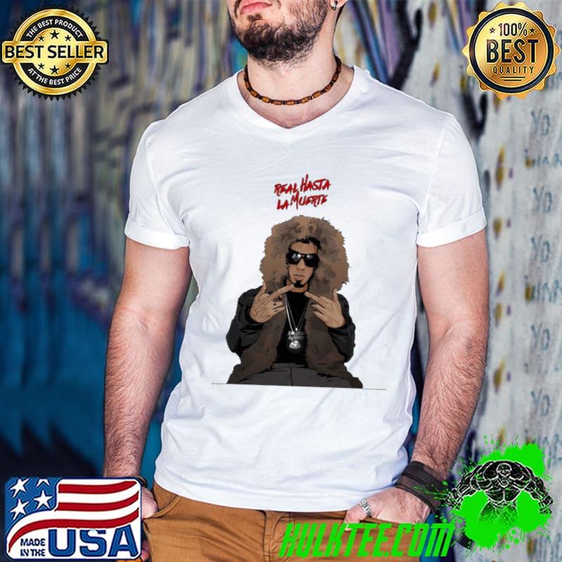 Real hasta LA muerte cartoon art anuel aa classic shirt