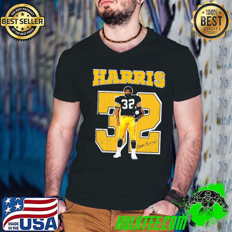 Rest in peace no 32 franco Harris goat and signature classic shirt
