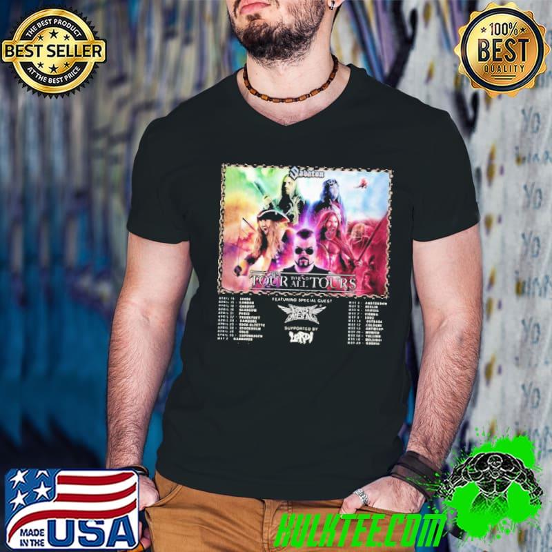 Sabaton the tour to end all tours 2023 with dates trending classic shirt