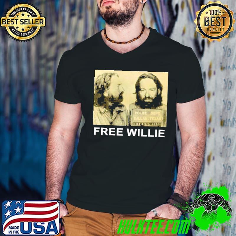 Shot free willie willie nelson shirt