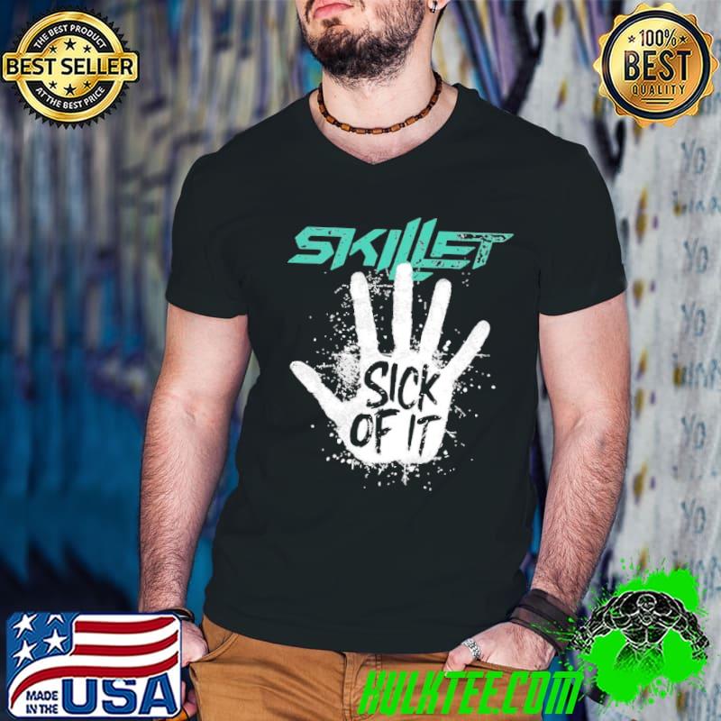 Sick of it album skillet band vintage shirt