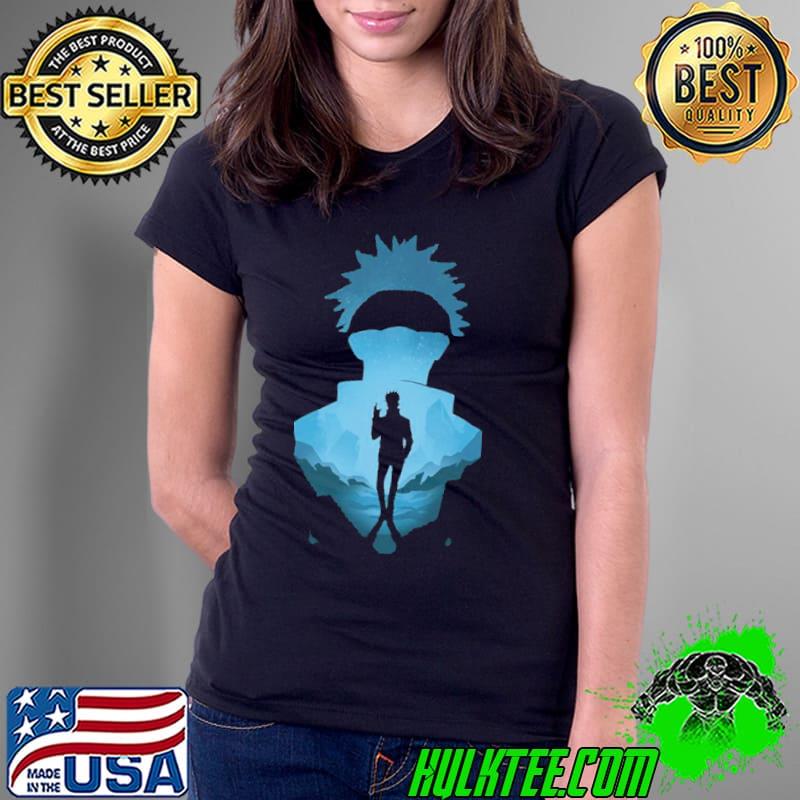 Silhouette jujutsu gojo satoru jujutsu kaisen anime character art s Ladies Tee Silhouette jujutsu gojo satoru jujutsu kaisen anime character art s Ladies Tee