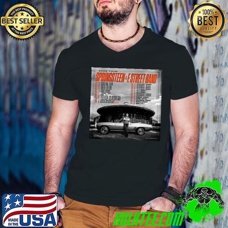 Springsteen and estreet band 2023 tour with dates trending classic shirt