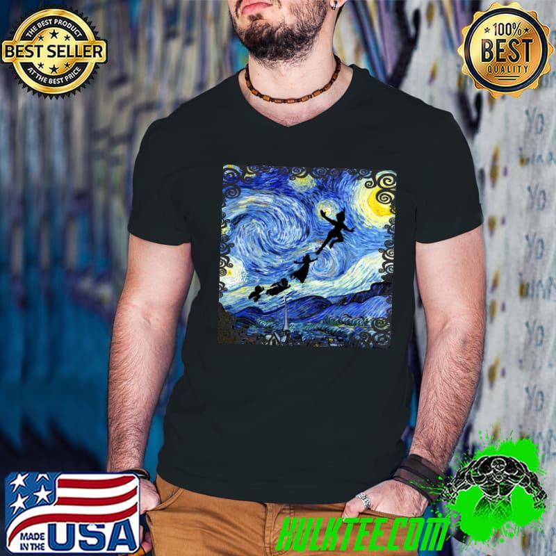 Starry night parody van gogh peter pan classic shirt