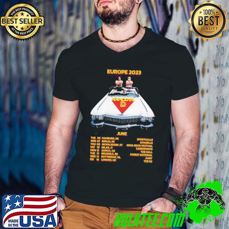 Tenacious d europe tour 2023 dates trending classic shirt