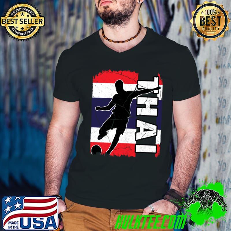 Thailand Soccer Team Thai Flag Jersey Football Fans T-Shirt