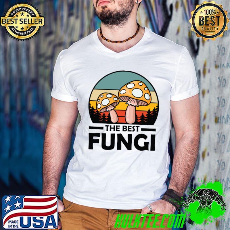 The Best Fungi Vintage Sunset Mushroom Fungi T-Shirt