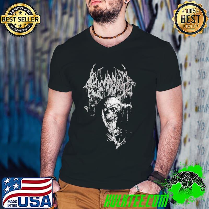Valak art bloodbath death metal band cintage white and black art trending shirt