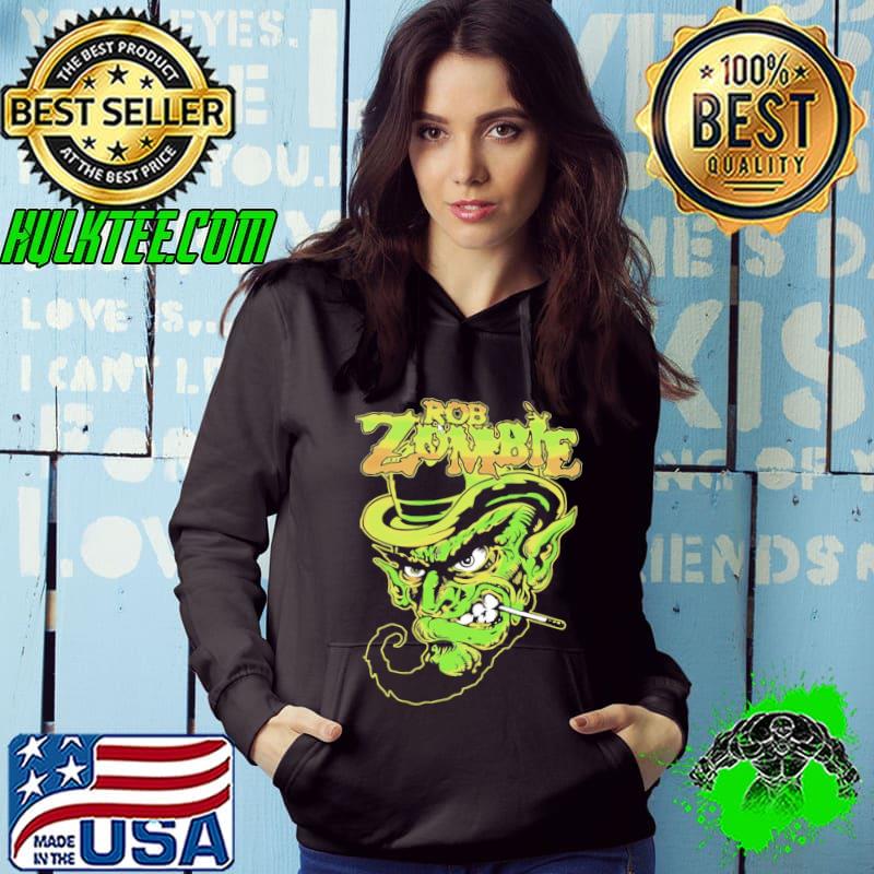Vintage rob zombie band art the green angry face s Hoodie Vintage rob zombie band art the green angry face s Hoodie