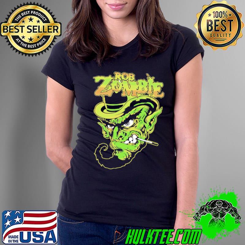 Vintage rob zombie band art the green angry face s Ladies Tee Vintage rob zombie band art the green angry face s Ladies Tee
