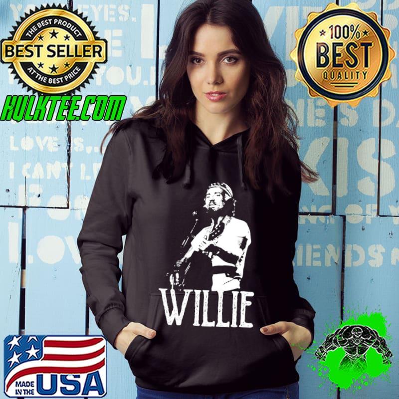 White the stencil willie nelson classic s Hoodie White the stencil willie nelson classic s Hoodie
