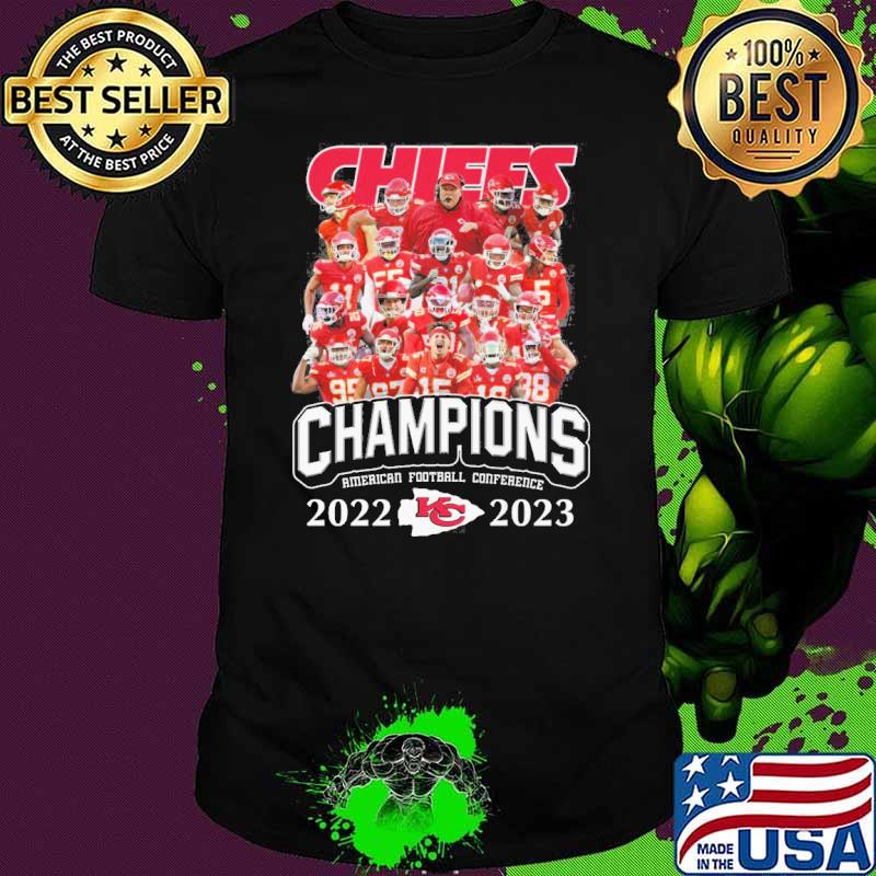 Chiefs champions American football conference 2022 2023 shirt