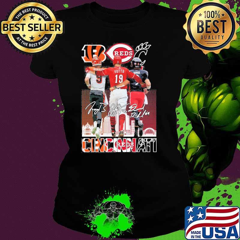 Cincinnati reds burow votto ridder signatures s Ladies tee Cincinnati reds burow votto ridder signatures s Ladies tee