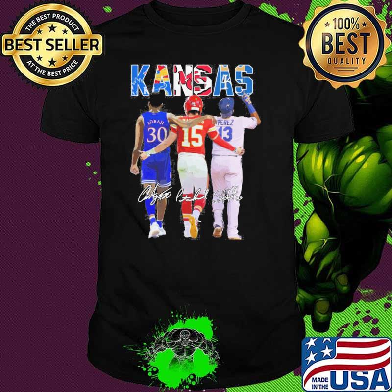Kansas Chiefs Agbaji signautures sport shirt