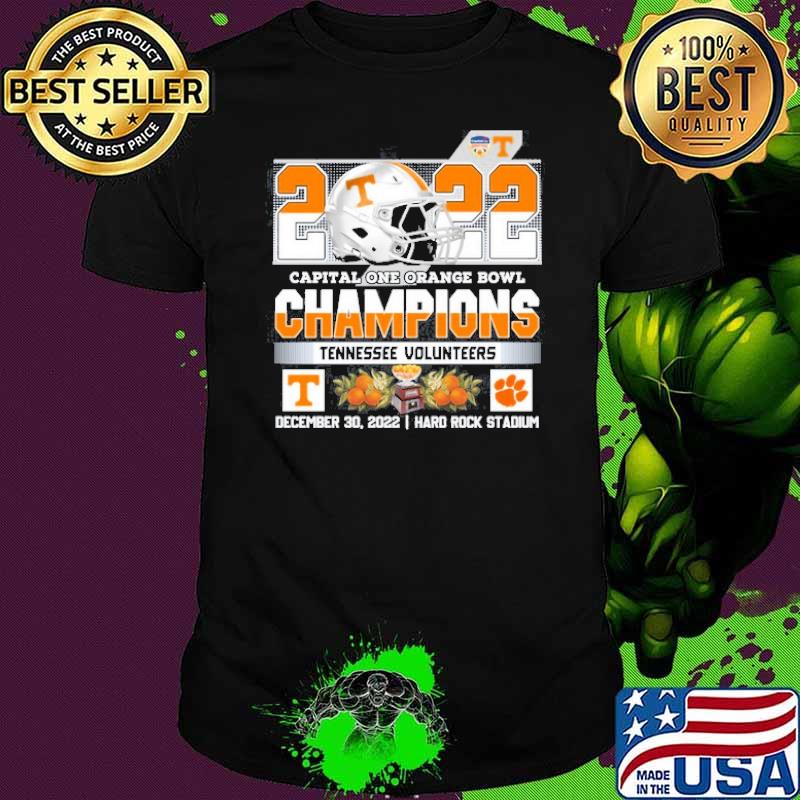 2022 capital one orange bowl champions Tennessee volunteers December 30,2022 Hard rock stadium shirt