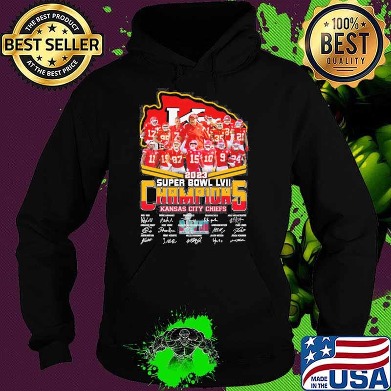 2023 super bowl LVII Champions Kansas city Chiefs signatures s Hoodie 2023 super bowl LVII Champions Kansas city Chiefs signatures s Hoodie