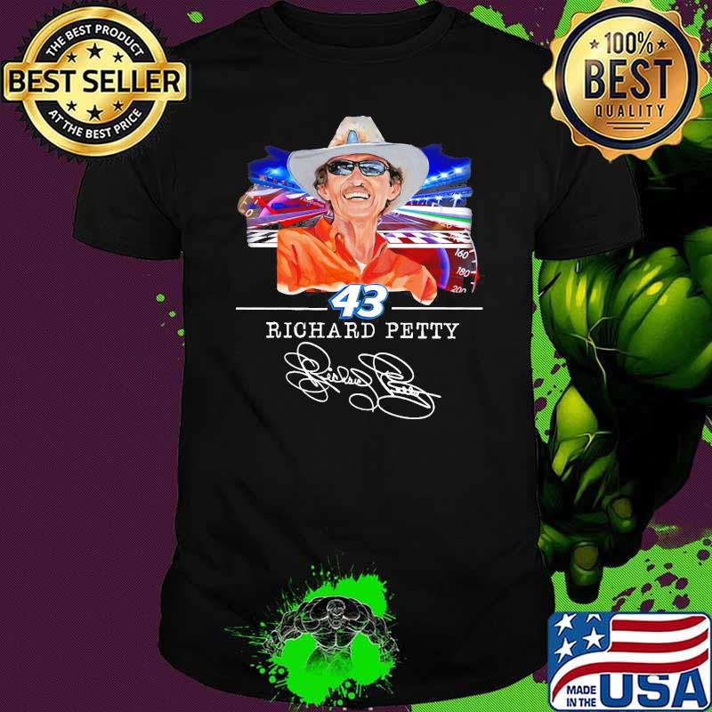 43 signature of richard petty signature shirt