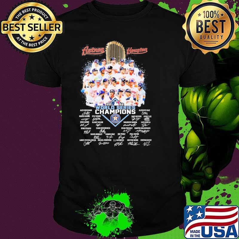 Astros Houston 2022 world series champions signatures shirt
