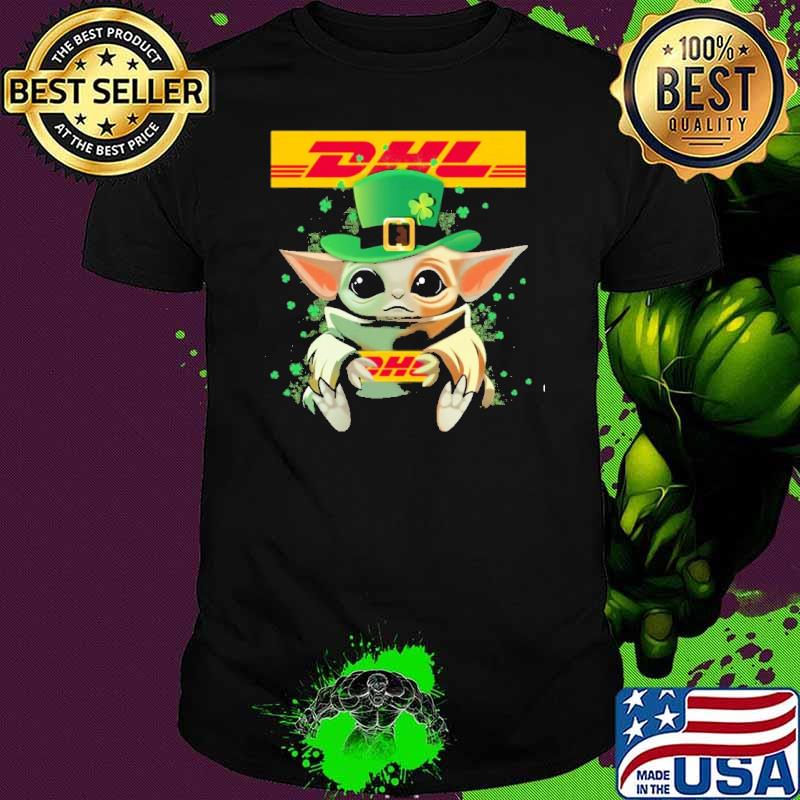 Baby yoda hug DHL St.Patrick's day shirt