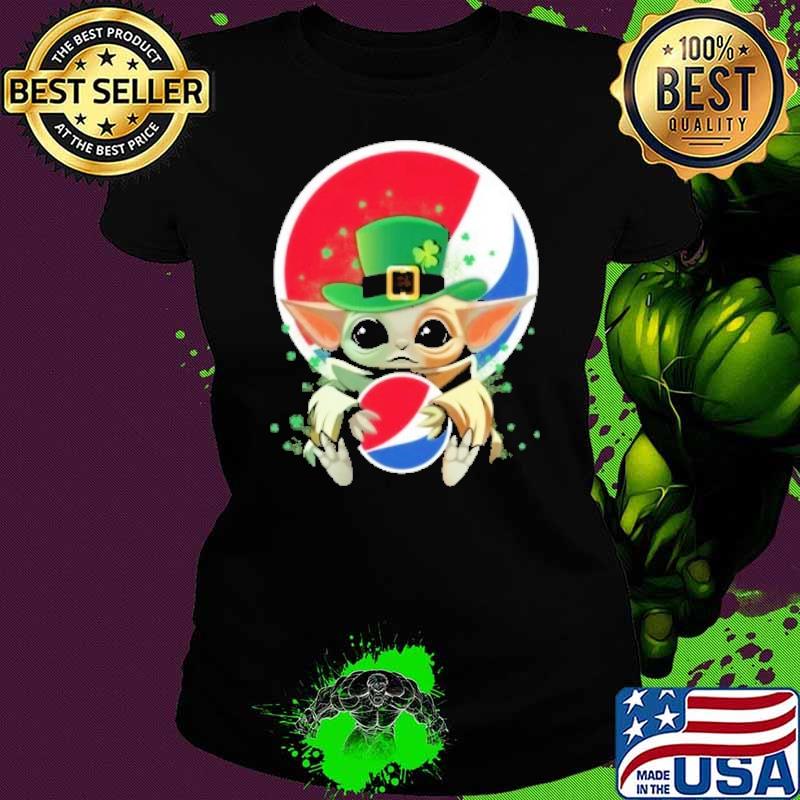 Baby yoda hug pepsi St.Patrick's day s Ladies tee Baby yoda hug pepsi St.Patrick's day s Ladies tee