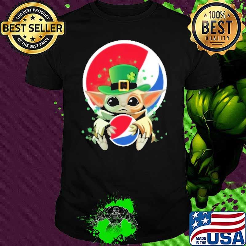 Baby yoda hug pepsi St.Patrick's day shirt