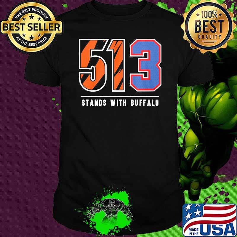 Bengals 513 stands with Buffalo shirt
