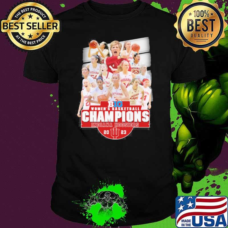 Big women's basketball champions Indiana Hoosiers 2023 shirt