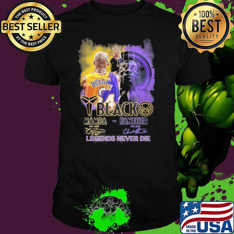 Black Mamba Panther legends never die Bryan signatures shirt